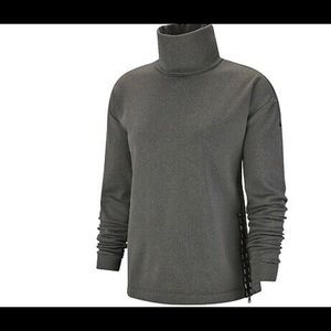 NWT Nike Therma Heather Mock-Neck Training Top